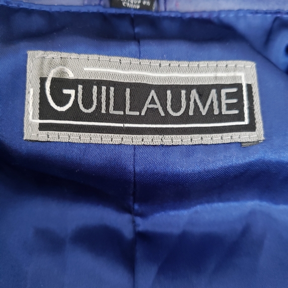 Guillaume Purple Blue Leather Jacket - Picture 2 of 6